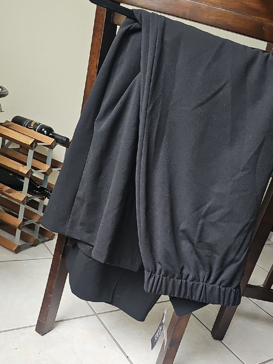 Alex Evenings Pants - Alex Evenings Black Wide Leg Trousers